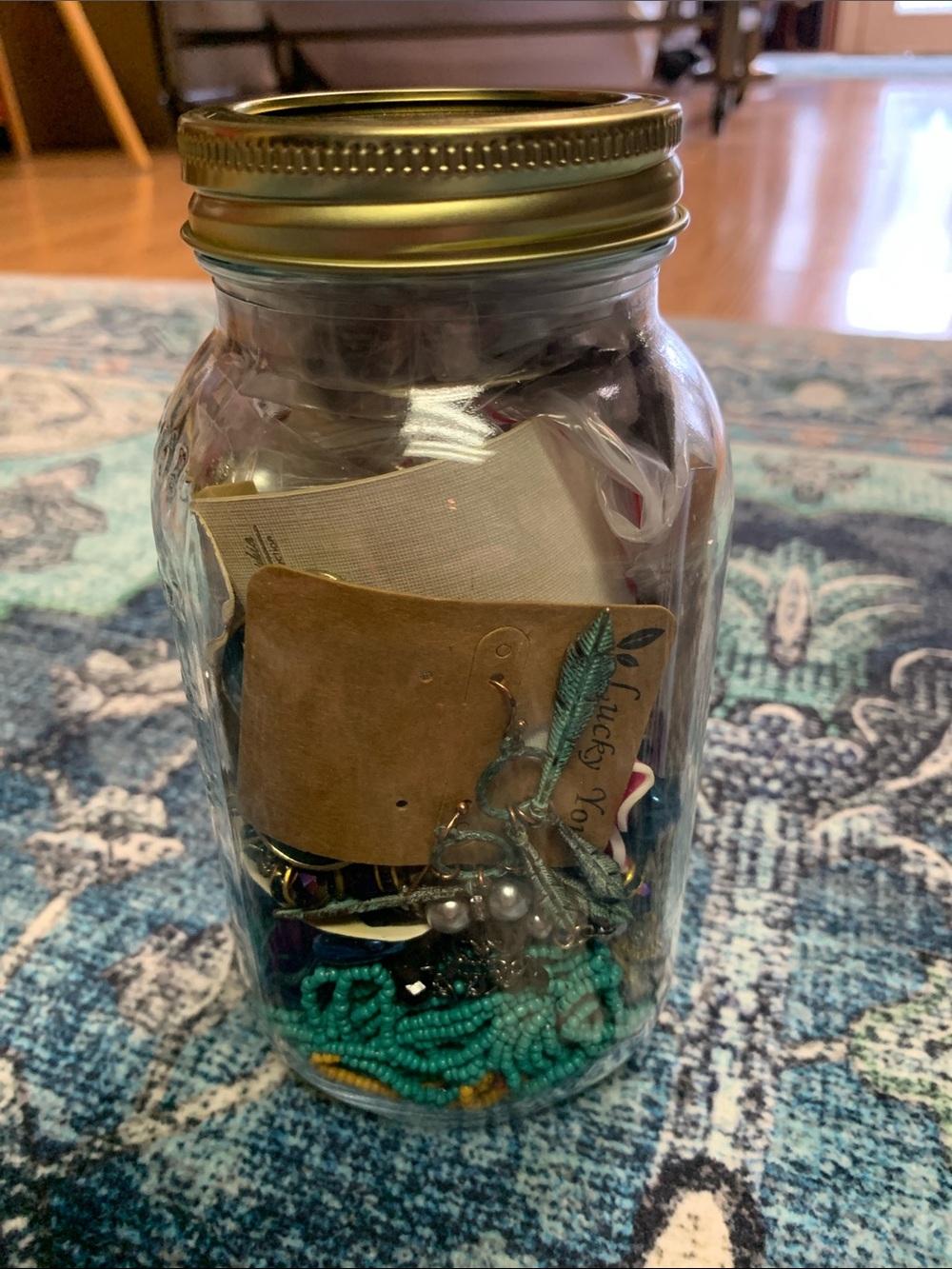 Jewelry Jar y2k 2000s Glass Jar mystery NEW boho